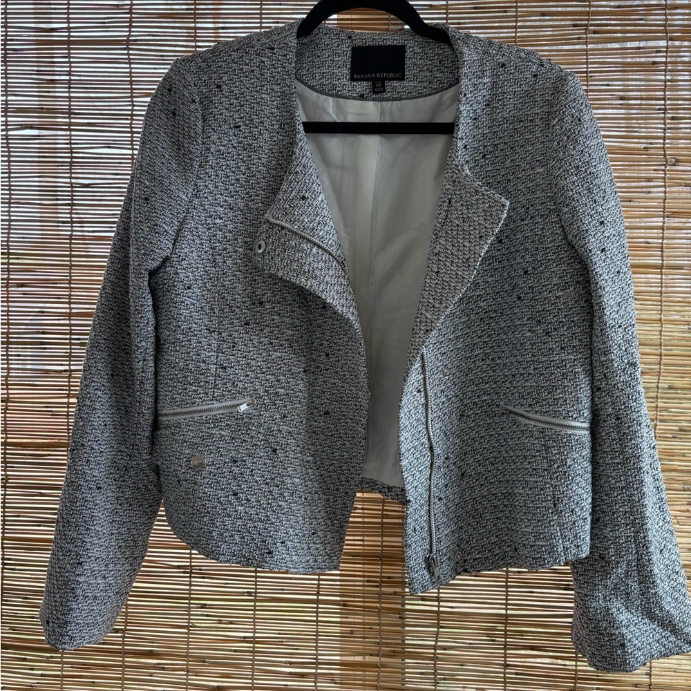 Banana Republic Women's Gray Knit Blazer